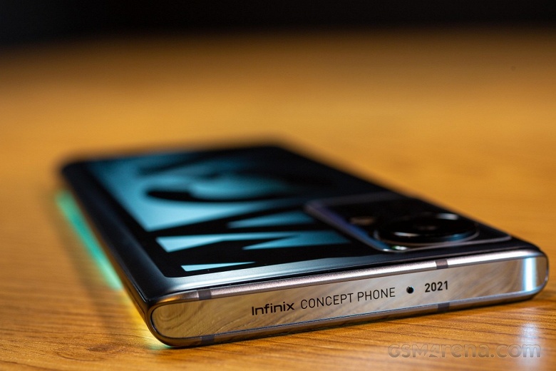 Смартфон со 160-ваттной зарядкой и электрохромной и электролюминесцентной плёнками. Infinix Concept Phone 2021 не является серийной моделью